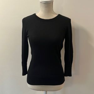 Banana Republic Factory 3/4 Sweater, Black, XS